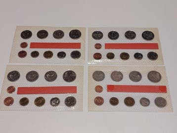 Duitsland, Bondsrepubliek Kursmünzensätze 1983 D, F, G & J.