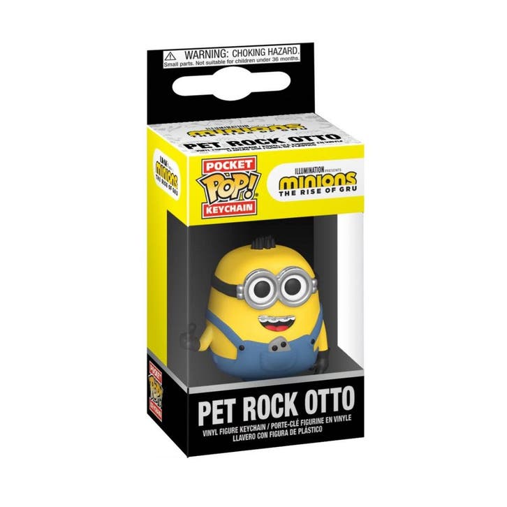 Minions II Pocket POP! Vinyl Sleutelhanger Pet Rock Otto 4 c, Collections, Cinéma & Télévision, Enlèvement ou Envoi