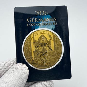 Duitsland. 5 Mark 2026 – Germania – 1/200 oz Gold Coin – Au