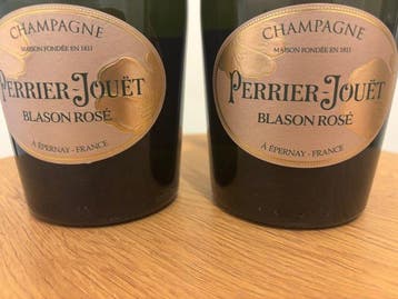 Perrier-Jouët, Grand Brut - Champagne Rosé - 2 Flessen (0.75, Verzamelen, Nieuw