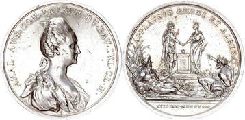Duitsland, Saksen. –. Silbermedaille 1769, Postzegels en Munten