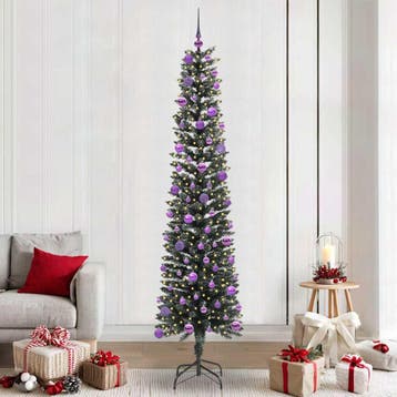 vidaXL Kunstkerstboom met 300 LED Groen 240 cm PVC en, Verzenden, Nieuw