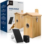 2dekans | BOME Vogelhuisje met Camera en Audio - Hout -, Ophalen of Verzenden, Nieuw