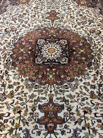 Tabriz - Vloerkleed - 3.4 m - 2.35 m - Koninklijk, Maison & Meubles