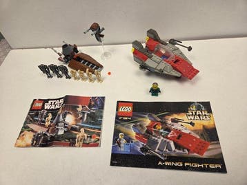 Lego Set - Star Wars - A-wing Fighter (7134) and Battle, Nieuw