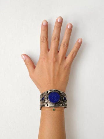 Zonder minimumprijs - Armband Zilver Lapis lazuli - Lapis, Nieuw