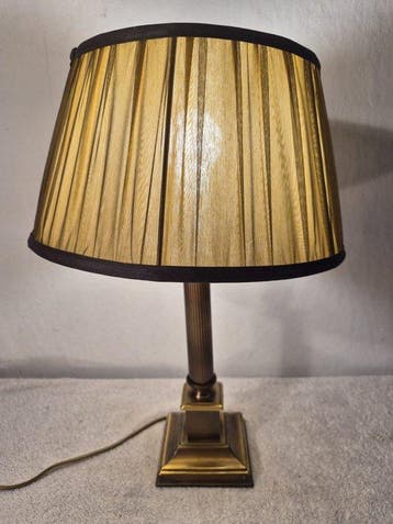 Herda - Tafellamp - Elegance - Messing, Staal, Textiel
