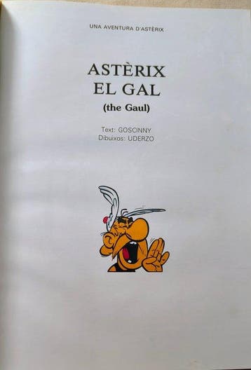 Astérix - Asterix el Gal - Inglés y catalán edicion - 1