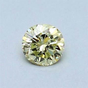 1 pcs Diamant (Couleur naturelle) - 0.42 ct - Rond - Fancy, Nieuw