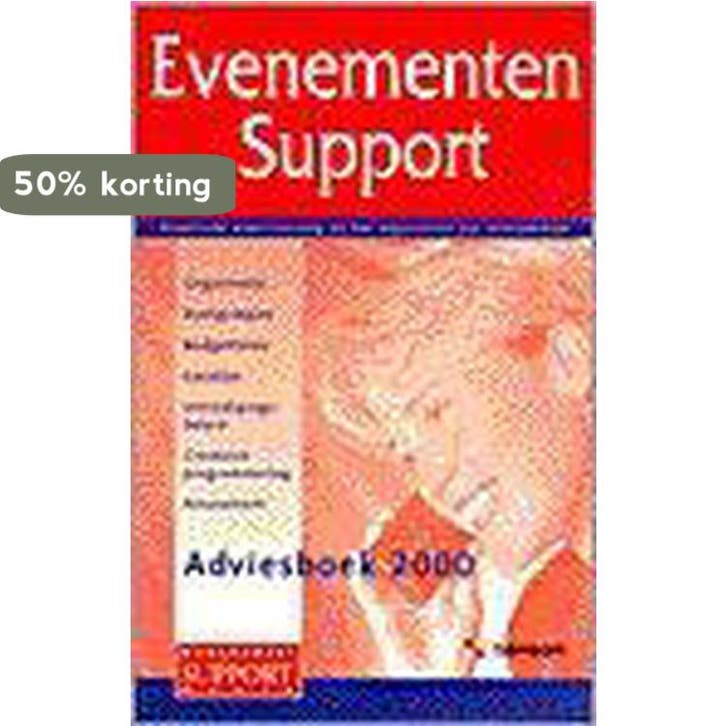 Evenementen support / Management support media 9789014062334, Boeken, Studieboeken en Cursussen, Gelezen, Verzenden