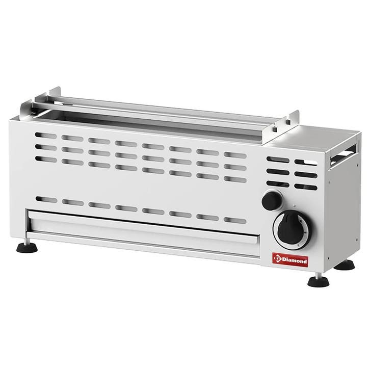 Spiesjesgrill | Gas | Oppervlak 550x136 | 7kW | Piëzo, Zakelijke goederen, Horeca | Keukenapparatuur, Nieuw in verpakking, Verzenden