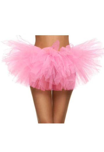 Korte Tutu Lichtroze Tule Rokje XS S M Roze Petticoat Rok Da, Ophalen of Verzenden, Nieuw