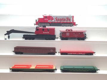 Tyco H0 - Modeltrein goederenwagon (7) - Complete trein met, Nieuw