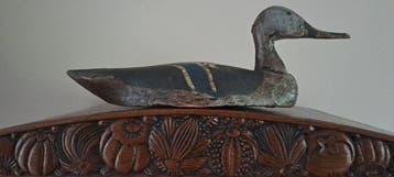 Lokeend - Antieke Engelse Lokeend. - Hout, Antiek en Kunst