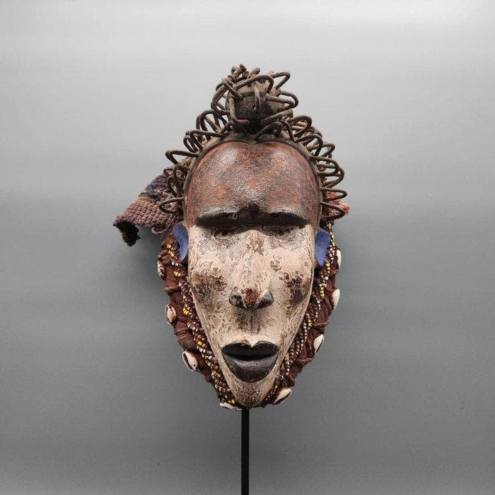 Beschermingsmasker - Kongo - DR Congo (Zonder minimumprijs), Antiquités & Art, Art | Art non-occidental