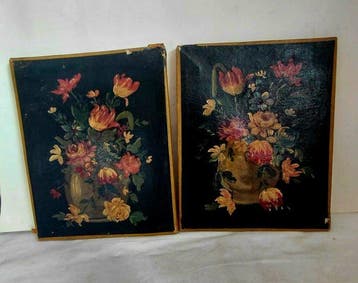 Italiaanse school (XVIII) - Fiori, Antiek en Kunst, Kunst | Schilderijen | Klassiek