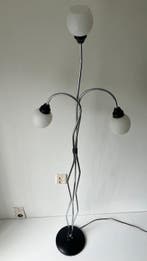 Lampadaire - Chrome, Métal, Verre