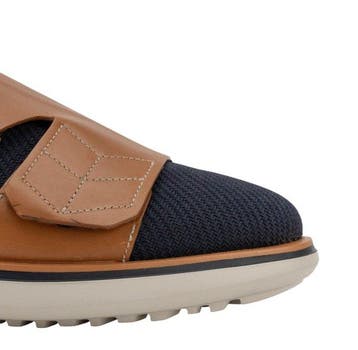 GIORGIO ARMANI - 10 UK - 44 IT - Shoes Sneakers Blue Brown, Nieuw