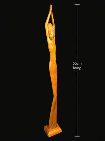 Balinese schone in art deco stijl - Statue - Indonésie (Sans, Antiquités & Art