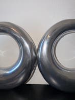 Vase (2) - Métal, Aluminium - Vases faits à la main