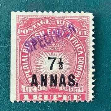 British East Africa Company 1894 - 7,5 Annas wapenschild met