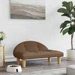 vidaXL Hondenmand 70x52x30 cm stof bruin, Verzenden, Nieuw