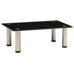vidaXL Tv-meubel 40x35x17 cm gehard glas zwart, Verzenden, Nieuw