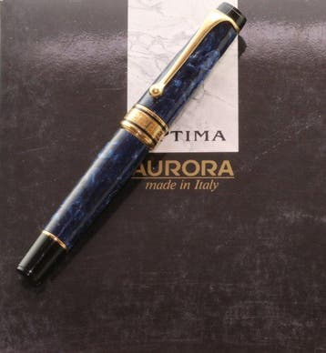 Aurora - optima blue marble - Stylo à plume