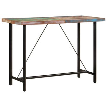 vidaXL Bartafel 150x70x107 cm massief gerecycled hout en, Huis en Inrichting, Tafels | Eettafels, Verzenden, Nieuw