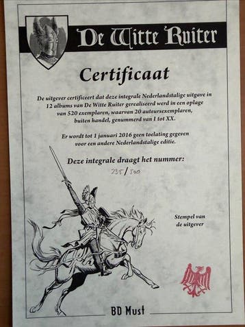 De Witte Ruiter - Integraal HC - 12 Album - Édition limitée, Boeken, Nieuw