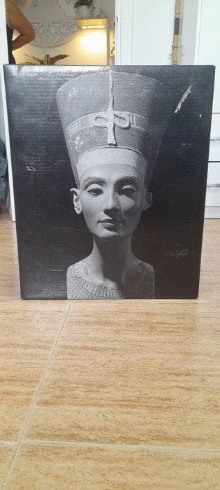 Skel - Buste, Nefertiti - 35 cm - Bronze, Marbre, Antiek en Kunst