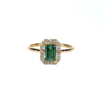 Sans prix de réserve - Bague - 14 carats Or jaune - 1.04ct., Handtassen en Accessoires, Ringen, Nieuw