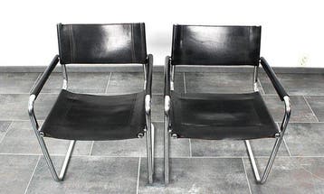 linea veam - Stoel (2) - s34 - Tuigleer - Buisframe zwart