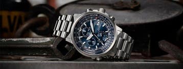 Citizen - Citizen Crono Pilot Acciaio Radiocontrollato