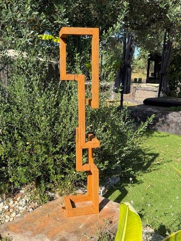 Ana Lucia B.M - Sculpture Corten - XXL - NO Reserve
