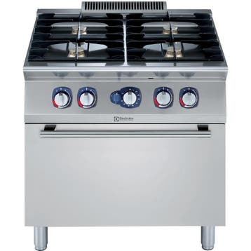 Fornuis + Oven | e-XP 700 | Gas | 4 Branders (4x 5.5kW) +, Verzenden, Nieuw in verpakking