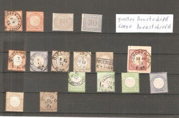 Empire allemand 1872/1872 - Petit et grand ensemble de, Gestempeld