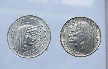 Italië, Republiek 500 Lire /1000 Lire argento (4 monete)