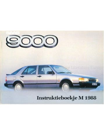 1988 SAAB 9000 INSTRUCTIEBOEKJE NEDERLANDS, Ophalen of Verzenden