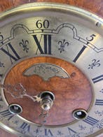 Kabinet/notaris pendule - Warmink/Wuba - Hout, messing, glas