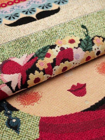 2,78 × 1,42 meter Gobelin-stof wandtapijt “Frida Kahlo” -