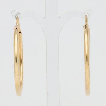 Boucles doreilles - 14 carats Or jaune - Créoles, Bijoux, Sacs & Beauté, Boucles d'oreilles