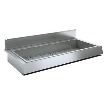 Optie : Bain-marie kuip met droge warmte 2x GN 1/1, H150mm, Verzenden