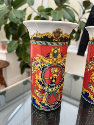 Rosenthal - Versace - Eenbloemige vaas (2) - Porselein