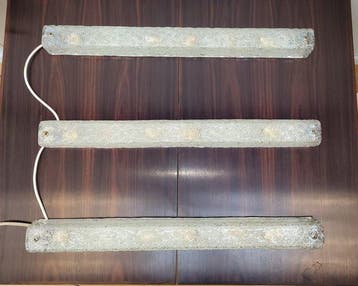 Honsel Leuchten - Wandkandelaar - ijsglas - ijsglas, Antiek en Kunst