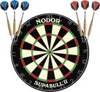 Nodor Supabull  Dartbord Met 2 Sets Gold Brass Darts, Sport en Fitness, Darts, Ophalen of Verzenden, Nieuw, Dartbord