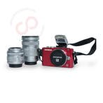Olympus PEN E-PL3 rood + lenzen + flitser nr. 2192, Ophalen of Verzenden, Gebruikt