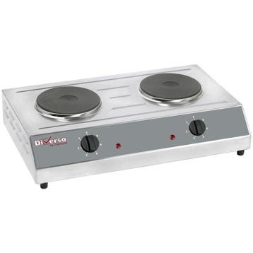 Tafelfornuis | 2 Platen (Ø190mm) | 3kW | 650x400x155(h)mm, Verzenden, Nieuw in verpakking