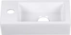 Wastafel - Keramiek - Hangend - 37x18,5 cm - Wit - HOROW, Verzenden, Nieuw