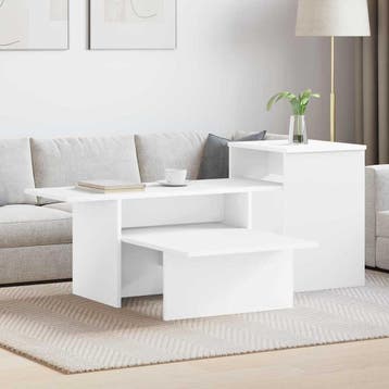vidaXL Wandtafel Wit 91,5 x 35 x 38,5 cm Bewerkt hout, Verzenden